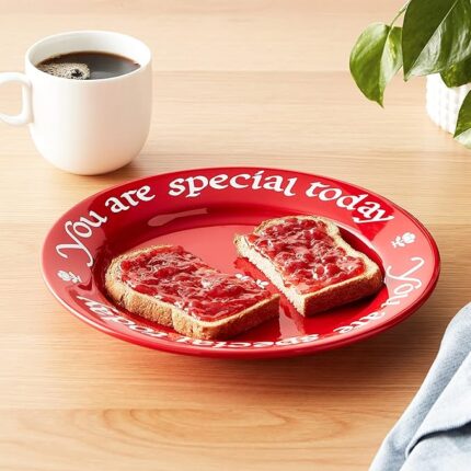 Plate, You Are Special Today Cherry Red Plate
