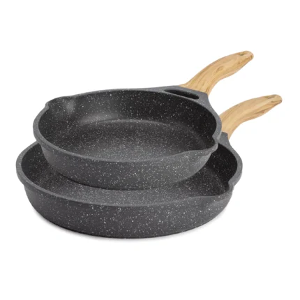 The Pioneer Woman Charcoal Speckle 2-Piece Prairie Signature Cast Aluminum